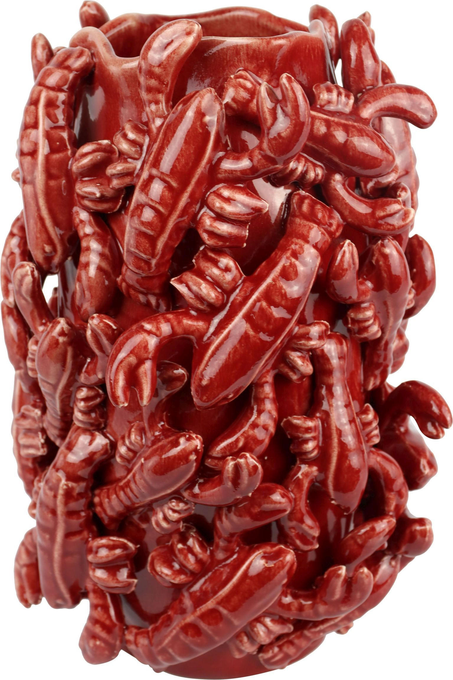 VASENOBJEKT Lobster rot - Rot, Keramik (30cm) - FURNARO