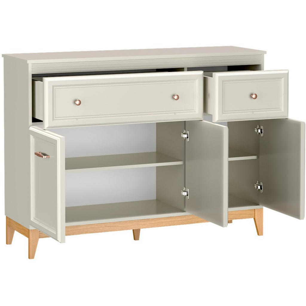 Thumbnail - Beautysofa Kommode, Kaschmir, Holzwerkstoff, 2 Schubladen, 135.5x100x40.5 cm, Wohnzimmer, Kommoden & Sideboards, Kommode...