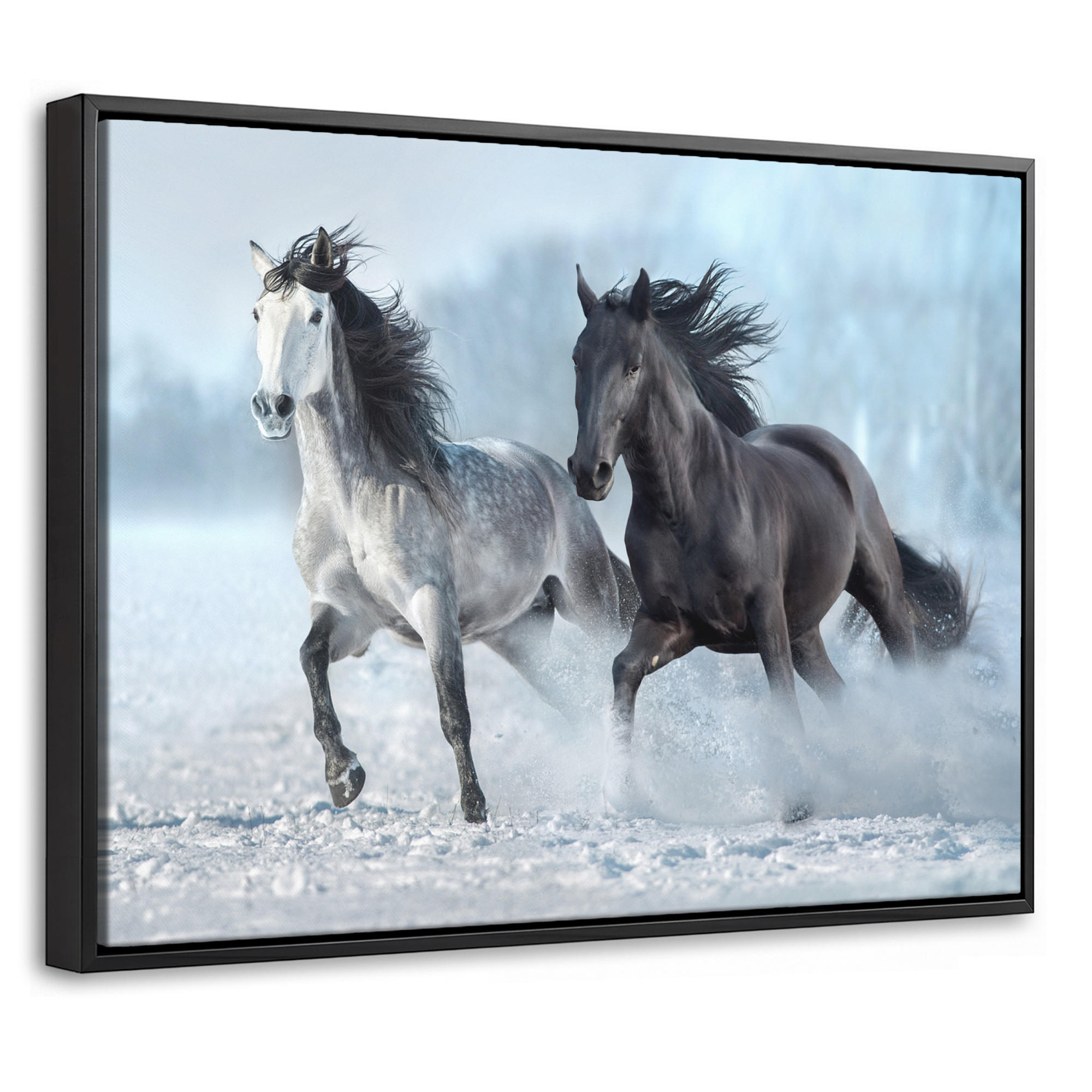 MuchoWow Leinwand Anthrazit 40x30 cm