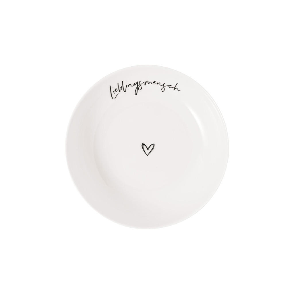 SCHALE LIEBLINGSMENSCH Statement weiß ø 18,7 cm - Weiß, Keramik (18.7cm) - Villeroy & Boch