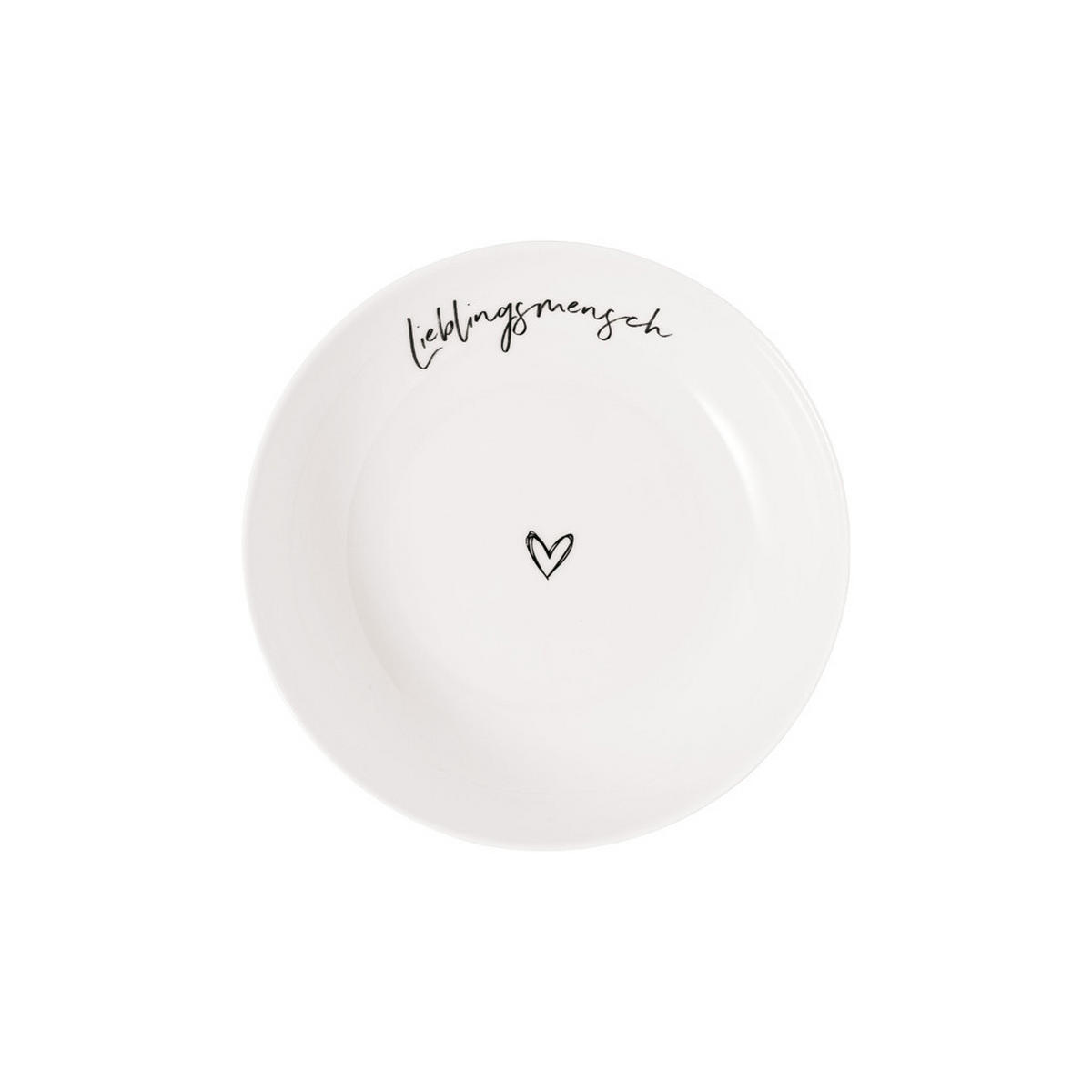 SCHALE LIEBLINGSMENSCH Statement weiß ø 18,7 cm - Weiß, Keramik (18.7cm) - Villeroy & Boch