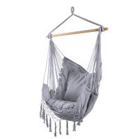 HÄNGESESSEL Grau 140/100/140 cm - Grau, Textil (100/140/140cm) - Mobili Rebecca