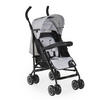 BUGGY Jerry grau schwarz Sonnendach, schwenkbare Vorderräder, EVA-Räder - Hellgrau, Metall (72/47/100cm) - Moni