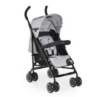 BUGGY Jerry grau schwarz Sonnendach, schwenkbare Vorderräder, EVA-Räder - Hellgrau, Metall (72/47/100cm) - Moni