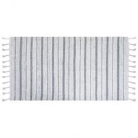 OUTDOOR-TEPPICH Bademli 150/80 cm - Weiß, Kunststoff (80/150cm) - Beliani