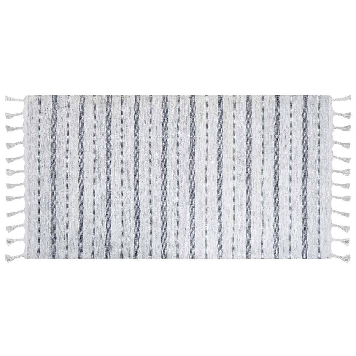 OUTDOOR-TEPPICH Bademli 150/80 cm - Weiß, Kunststoff (80/150cm) - Beliani