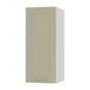 KÜCHENHÄNGESCHRANK Kvantum W2/30 Vanille Matt / Weiß Matt 30 / 32,5 / 72cm - Creme/Weiß, Holz/Holzwerkstoff (30/72/32.5cm) - Feldmann-Wohnen