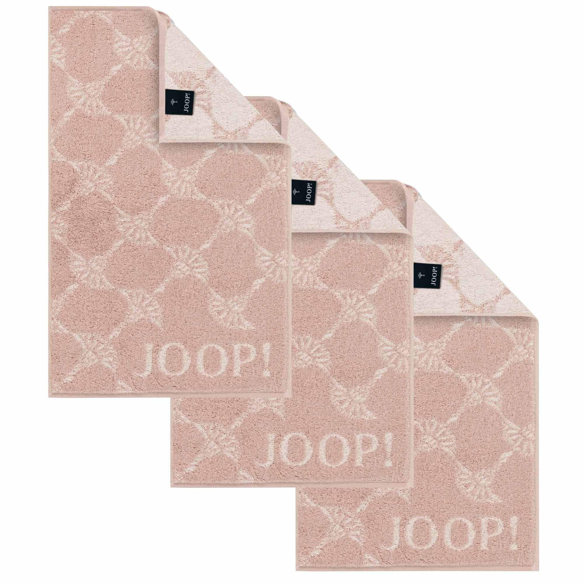 GÄSTETUCH Unisex Classic Frottier Rosa 3er Pack Baumwolle - Rosa, Textil (30/50cm) - Joop!
