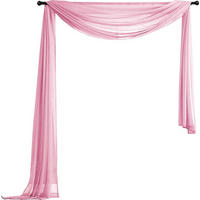 QUERBEHANG 1ER SET HxB 140x600 Hellrosa - Hellrosa, Textil (140/600cm) - Gardinenbox