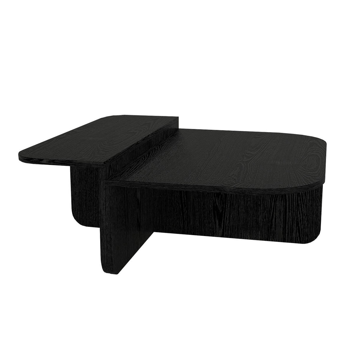 COUCHTISCH Luxe Schwarz 90x90 cm - Schwarz, Holzwerkstoff (90/90/33cm) - moebel17