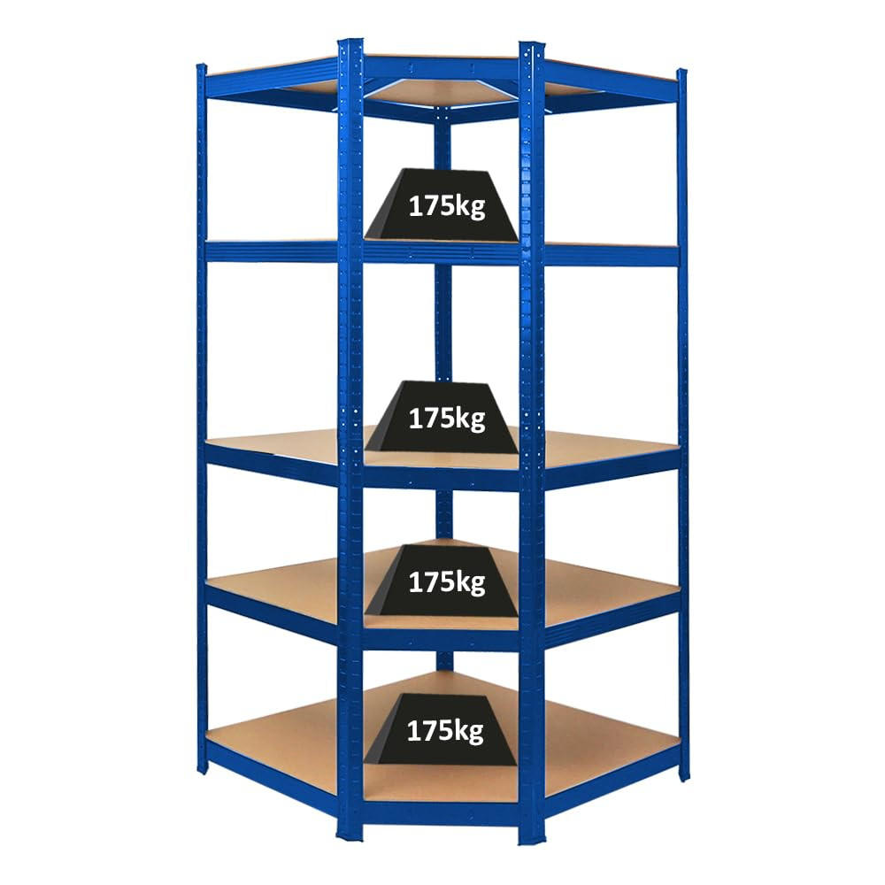 ECKREGAL Ragnar 180x90x60 cm Fachlast 175 kg Blau - Blau, Metall (90/180/60cm) - PROREGAL
