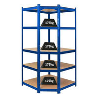 ECKREGAL Ragnar 180x90x60 cm Fachlast 175 kg Blau - Blau, Metall (90/180/60cm) - PROREGAL