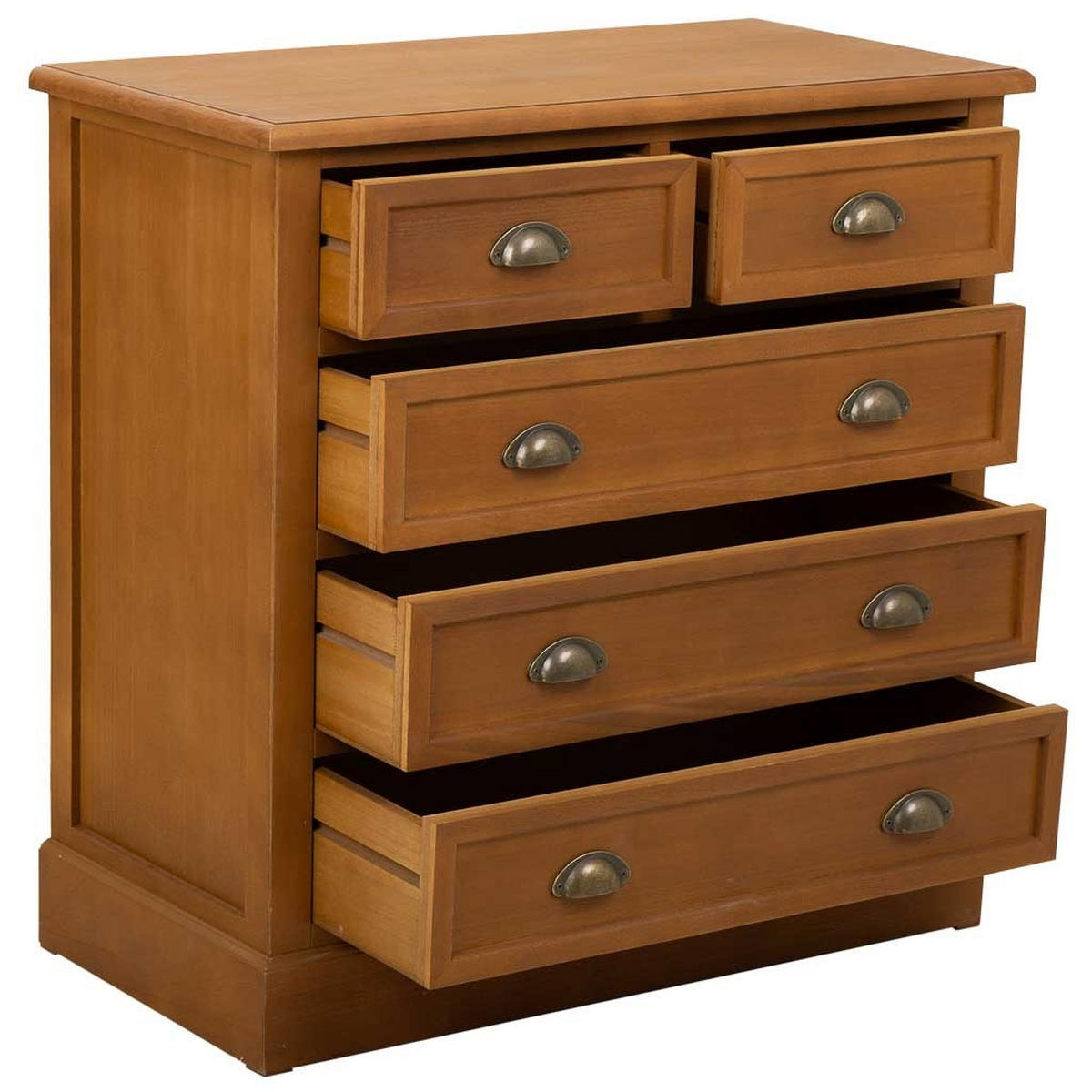 KOMMODE aus Holz 85x45x86 braun - Braun, Holz (85/45/86cm) - Wanderlust