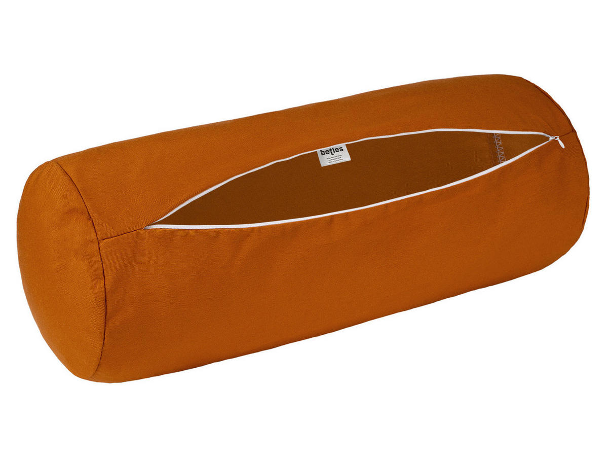 XL-NACKENROLLENHÜLLE Wunschton sanddorn-orange 25/70 cm - Orange, Textil (25/70cm) - beties Heimtextil