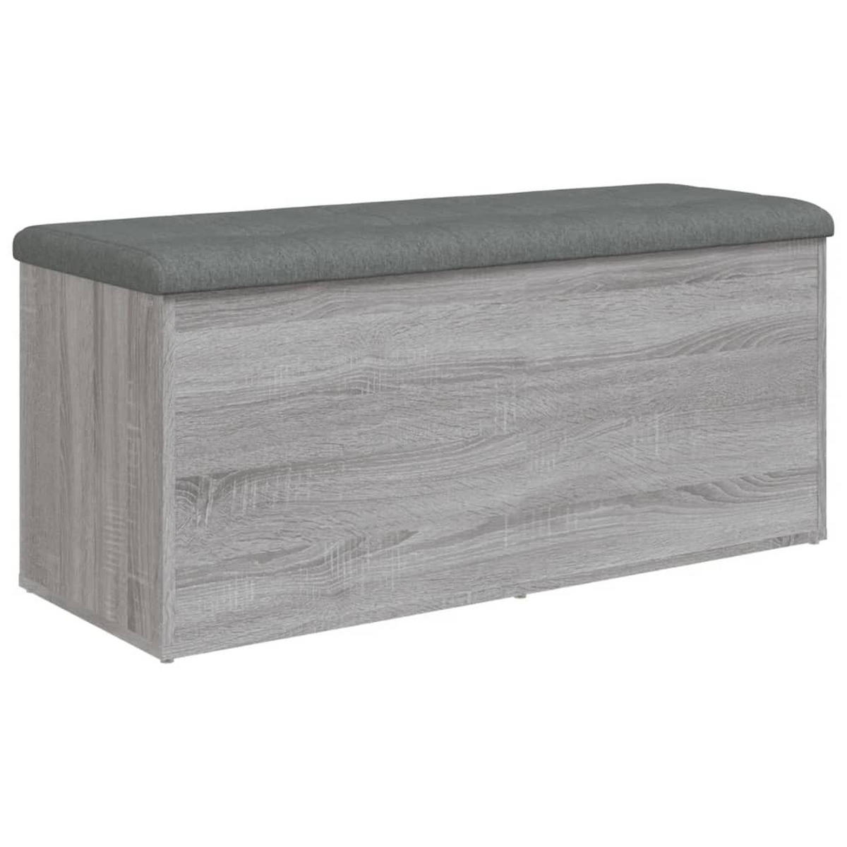 SITZBANK Jona mit Stauraum Grau Sonoma 102x42x45 cm - Grau, Holz (102/45/42cm) - DELUKE