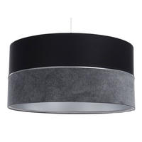 HÄNGELEUCHTE Grau 50/25 cm - Schwarz/Grau, Kunststoff (50/0.8/25cm) - ONZENO