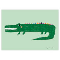 POSTER Wild Apple - Crocodile - Grün, Papier (50/70/0.1cm) - Poster&Frame