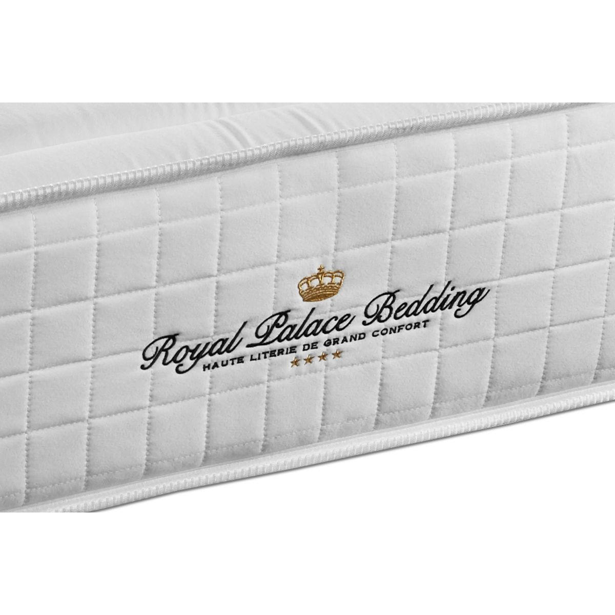 MATRATZE Buckingham Memory-Schaum 150 x 195 cm h1 - Weiß, Textil (150/195cm) - ROYAL PALACE BEDDING