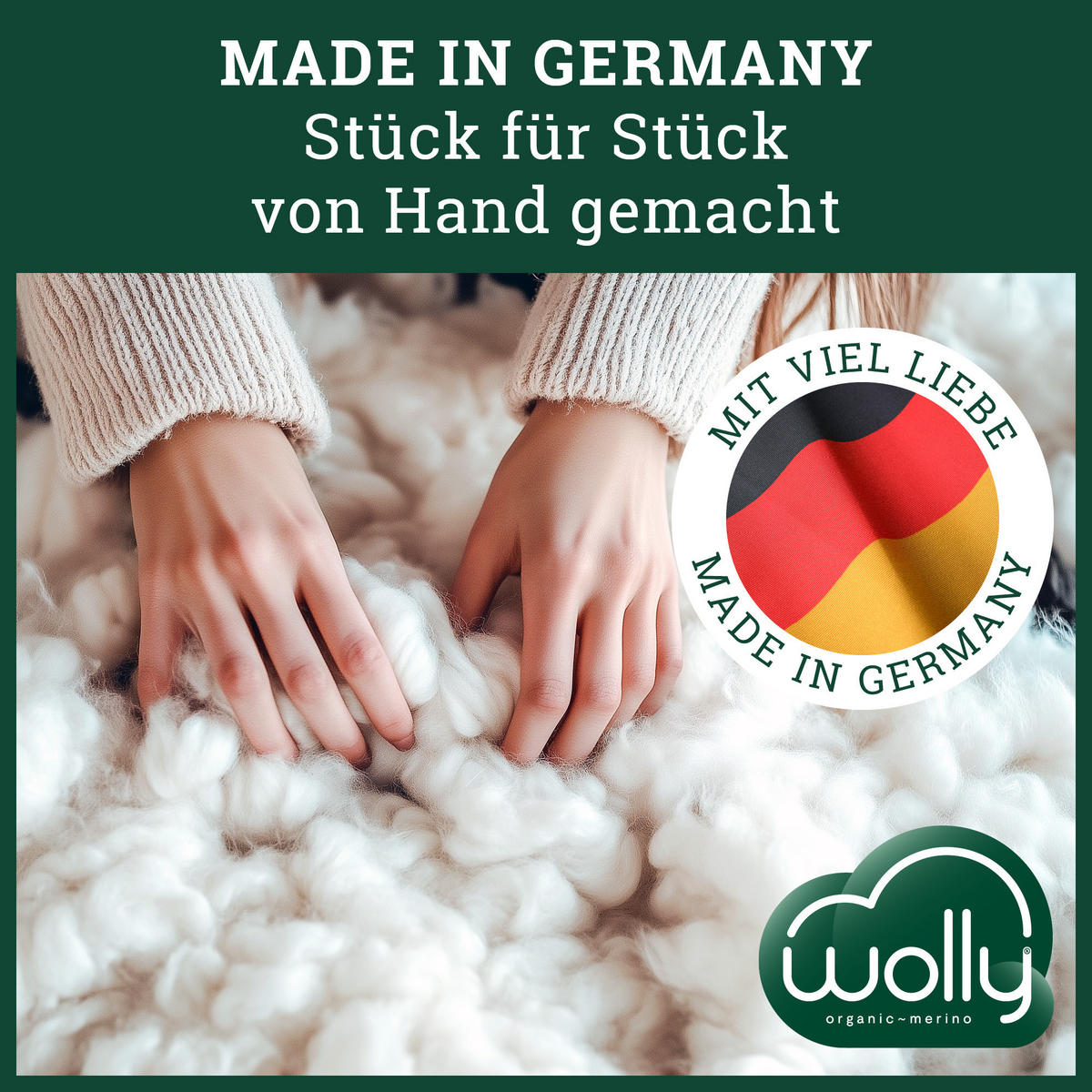WINTERBETTDECKE MERINOWOLLE 100% Schurwolle warm - Weiß, Naturmaterialien/Textil (135/200cm) - wolly