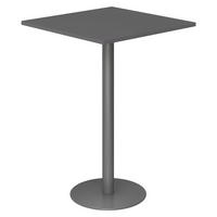 STEHTISCH eckig STH 80/80/111,6 cm in Graphitfarben/Graphitfarben - Graphitfarben, Holzwerkstoff (80/80/111.6cm) - bümö
