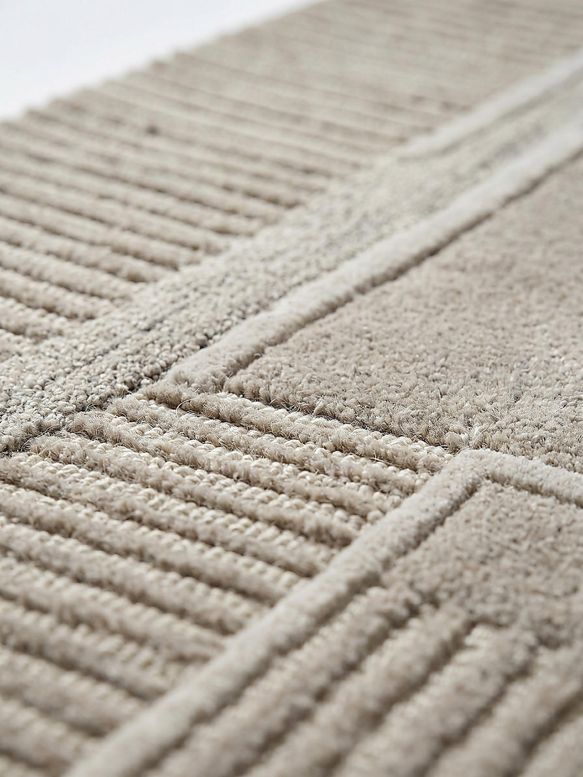 TEPPICH aus Wolle EDALE in Natur, abstrakt, 160 x 230 cm - Beige, Textil (160/230cm) - KADIMA DESIGN