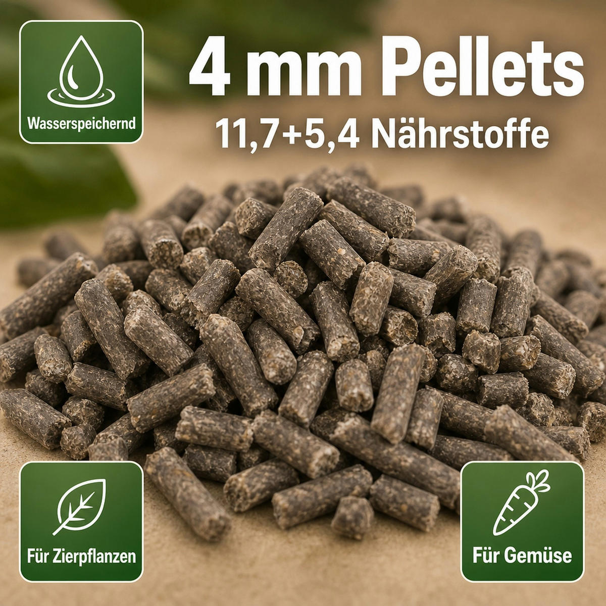 SCHAFWOLLPELLETS 25 kg - Braun, Naturmaterialien (40/50/40cm) - BONI-SHOP