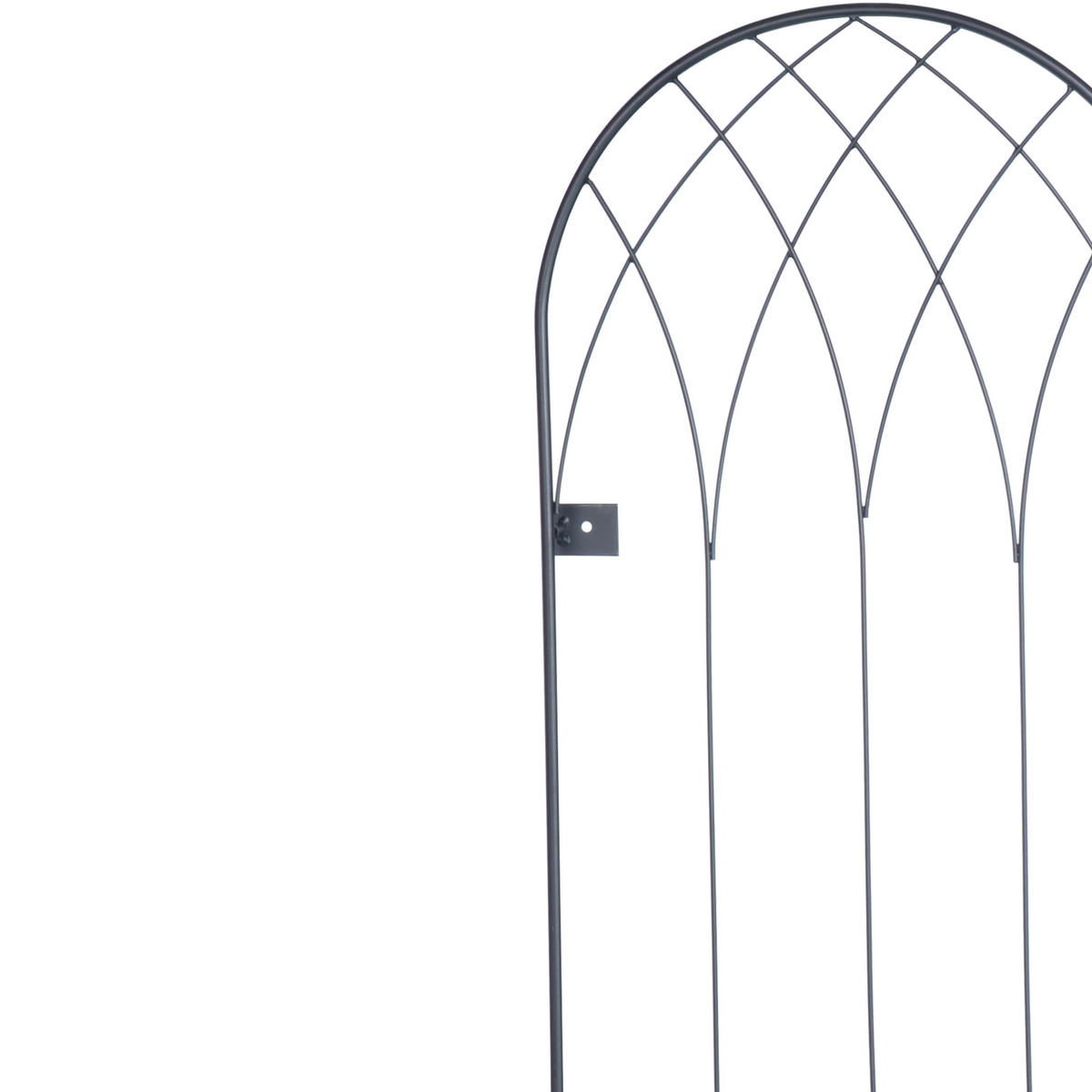 2XMRIEŽKA - čierna, kov (38/140/1cm) - Relaxdays