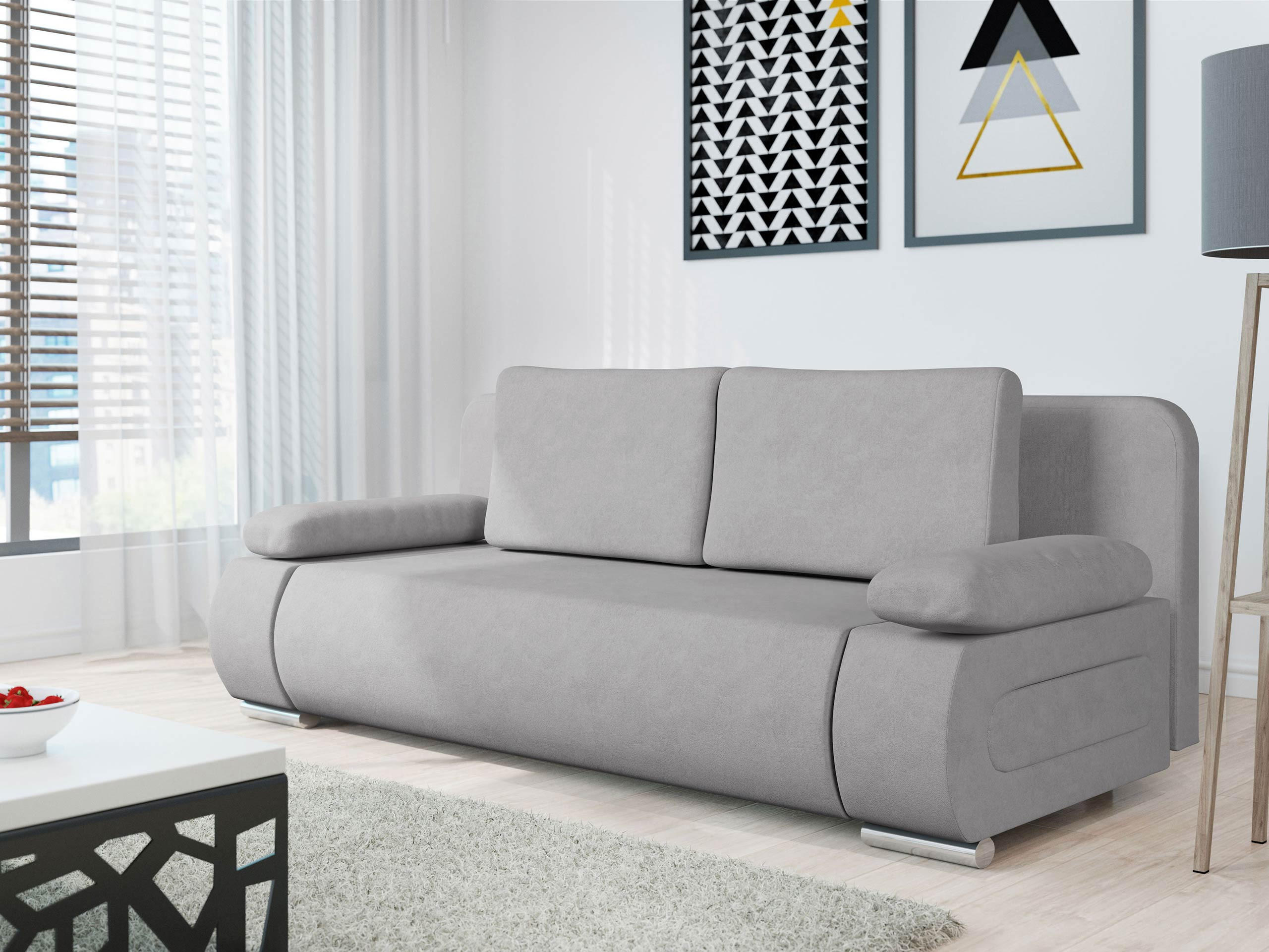 SCHLAFSOFA Emma - Chromfarben, Holz/Kunststoff (200/77/92cm) - MIRJAN24