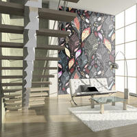 VLIESTAPETE Schwarz 200/154 cm - Multicolor/Schwarz, Textil (200/1cm) - KUNSTLOFT