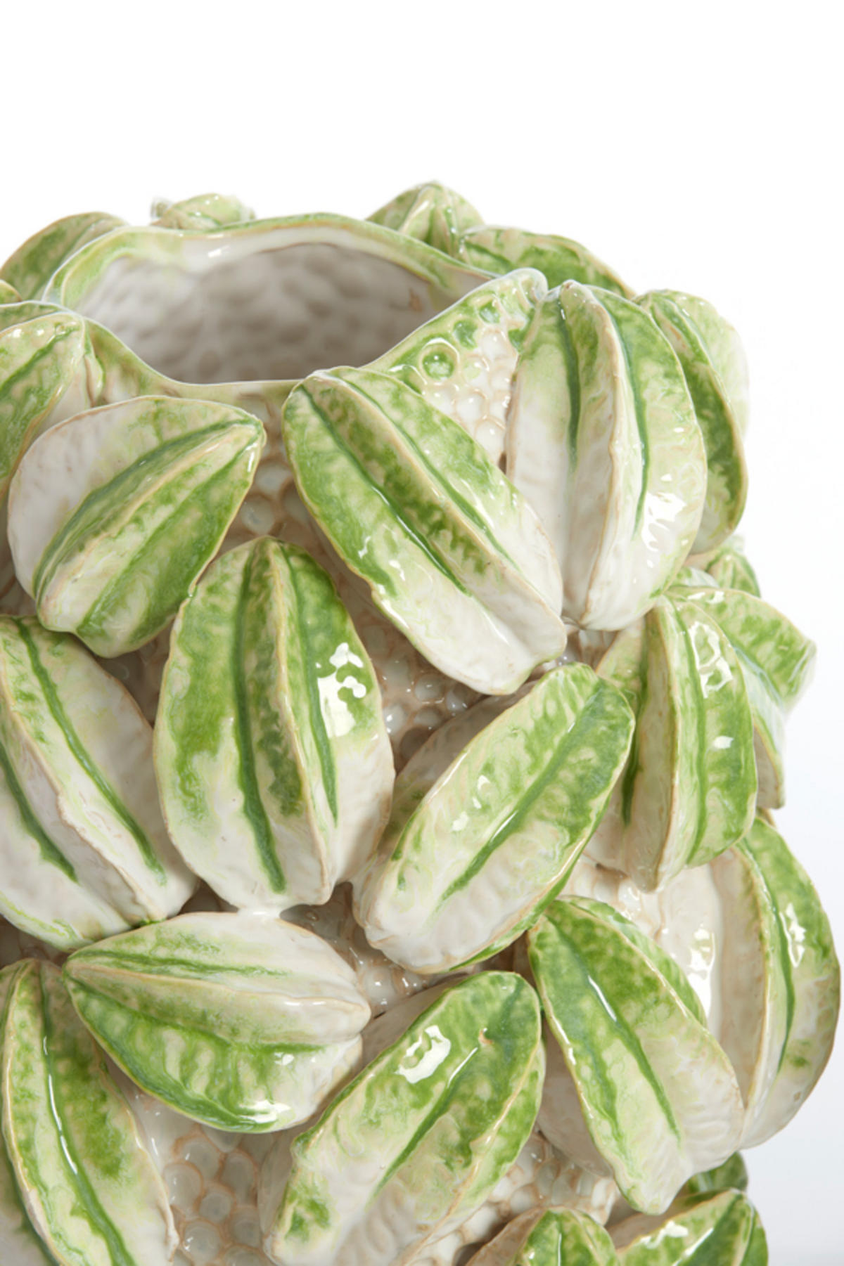 VASE Carambola Weiß Ø32/36,5 cm - Weiß, Keramik (36.5cm) - Light & Living