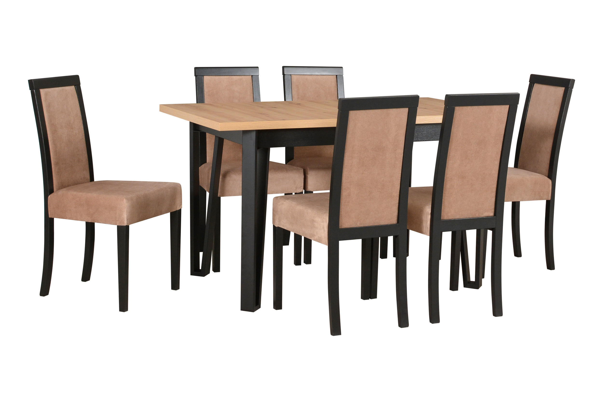 ESSTISCH Ikon 5, 140-180/80 cm, wotan - Eiche Wotan, Holz (80/140/78cm) - Leaf Design