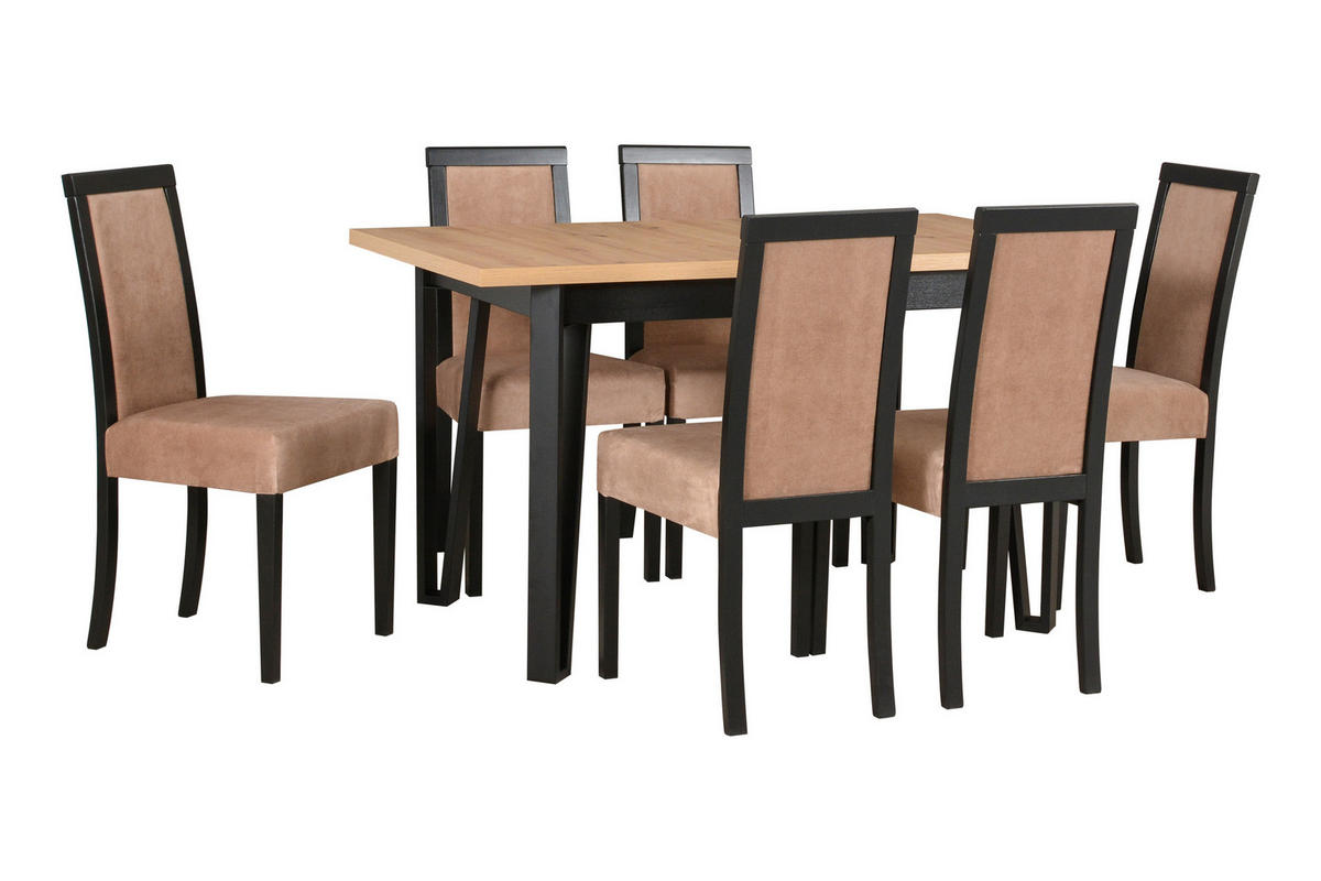 ESSTISCH Ikon 5, 140-180/80 cm, wotan - Eiche Wotan, Holz (80/140/78cm) - Leaf Design