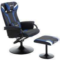 RELAXSESSEL, Dunkelblau+Schwarz - Blau/Multicolor, Kunststoff (82.5/103/67cm) - Vinsetto