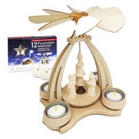 TISCH-PYRAMIDE Kurrendesänger Figuren a. Südtirol 14/18/24 cm - Multicolor, Holz (0.1/24/0.1cm) - Dekoteam24