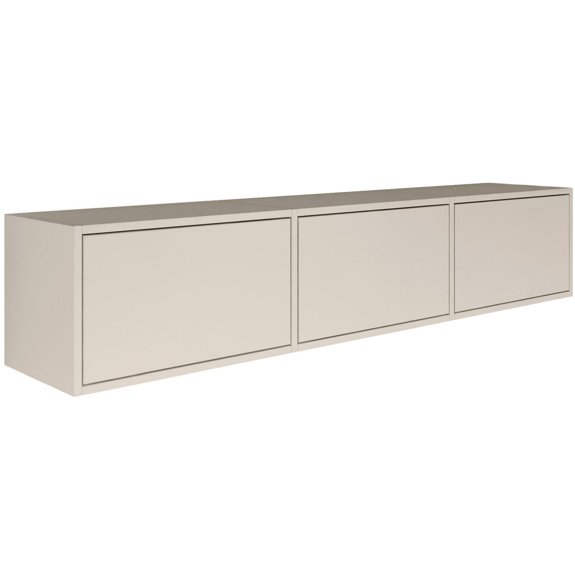 TV-LOWBOARD hängend, 3 Klappen, Kaschmir, 150 cm - Kaschmir, Holzwerkstoff (150.1/30/30cm) - Selsey