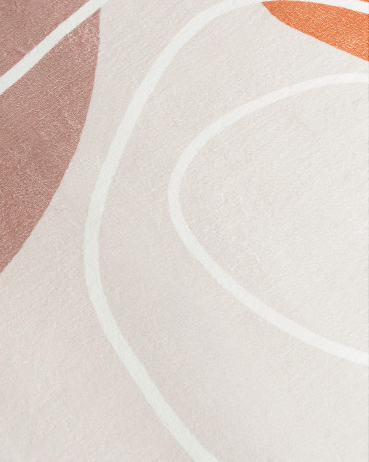 TEPPICH Bova Agolo Mazovia Unregelmäßige Form 120x160cm Beige Orange Abstrakt Kurzflor - Orange, Textil (120/160cm) - Mazovia