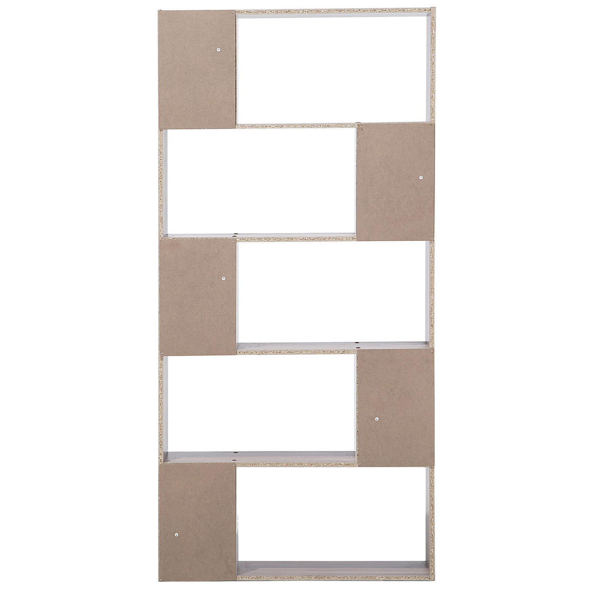 REGAL 5 Fächer Orilla - Dunkelbraun, Holzwerkstoff (83/174/23cm) - Beliani
