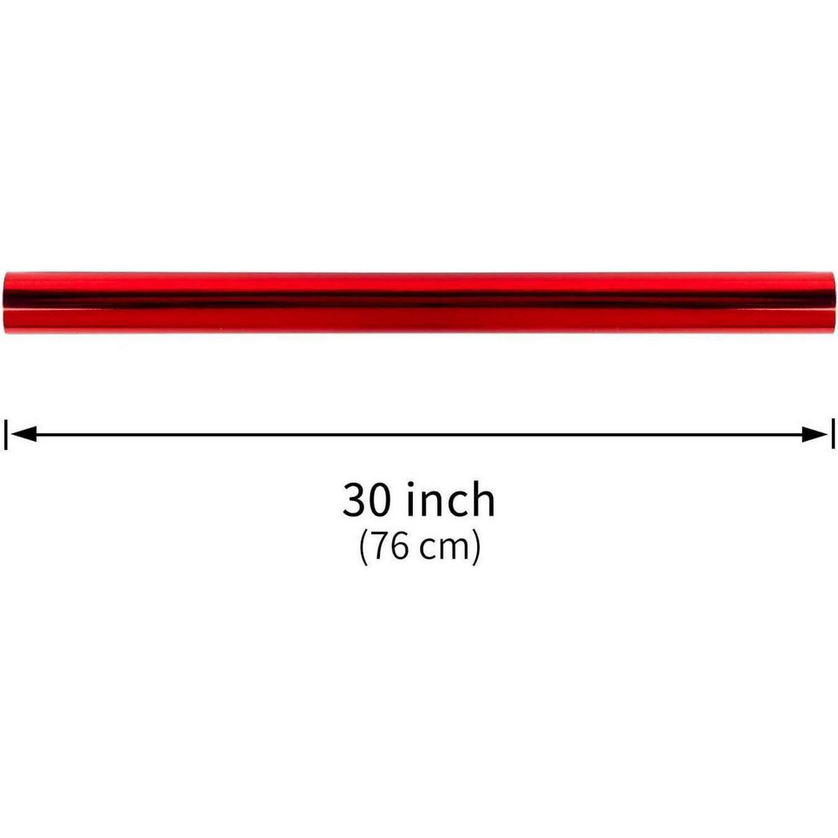 GESCHENKPAPIER Rot Metallic 76 cm x 10 m - Rot, Papier (4/4/76cm)