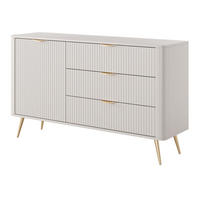 SIDEBOARD LANTANA 138/81/38 cm mit 3 Schubladen und 1 Türen Beige - Beige, Holzwerkstoff (138/81/38cm) - MASSENO