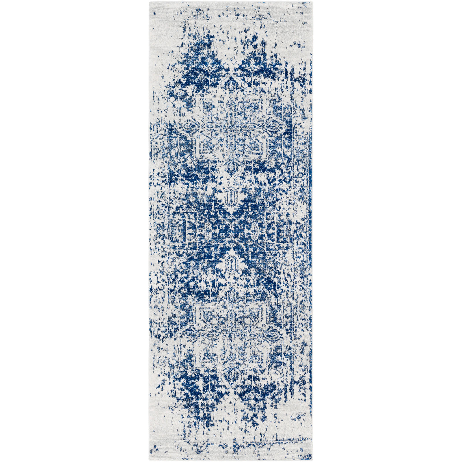 VINTAGE-TEPPICH 80/220 cm Blau - Blau, Naturmaterialien/Textil (80/220cm) - LIVABLISS