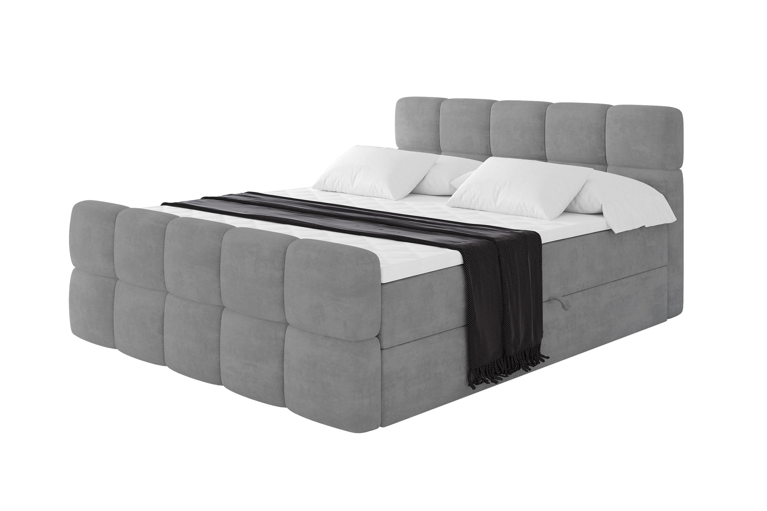 Altdecor Boxbett Graphit 120x200 cm