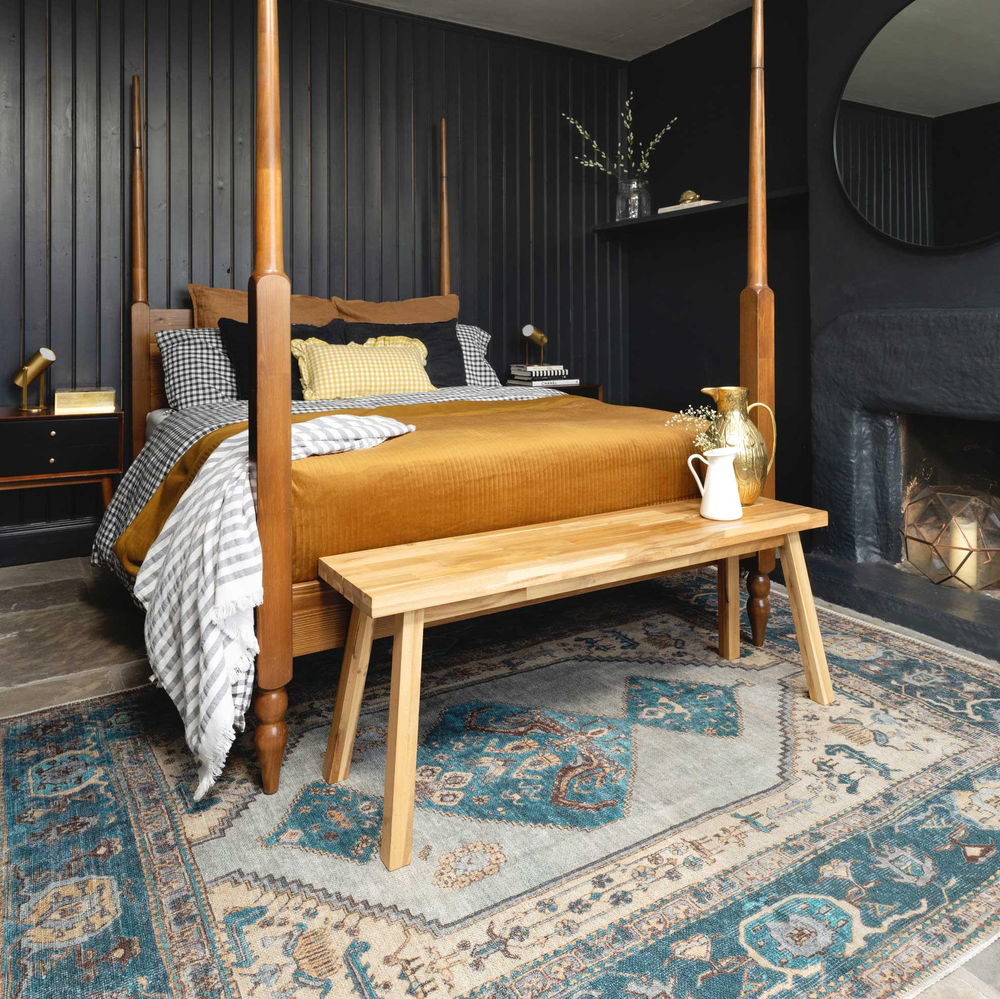 FLACHWEBETEPPICH Cyrus Blau - Blau, Textil (200/290cm) - Kukoon Rugs
