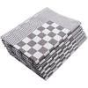 GESCHIRRTÜCHER, 6er-Set, 65x65 cm, 100% Baumwolle, Grau - Anthrazit, Textil (65/65cm) - Zollner