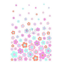 FOTOTAPETE Blumen im Vintage-Look 200 x 279 cm - Türkis, Papier (200/279cm) - ESTAhome