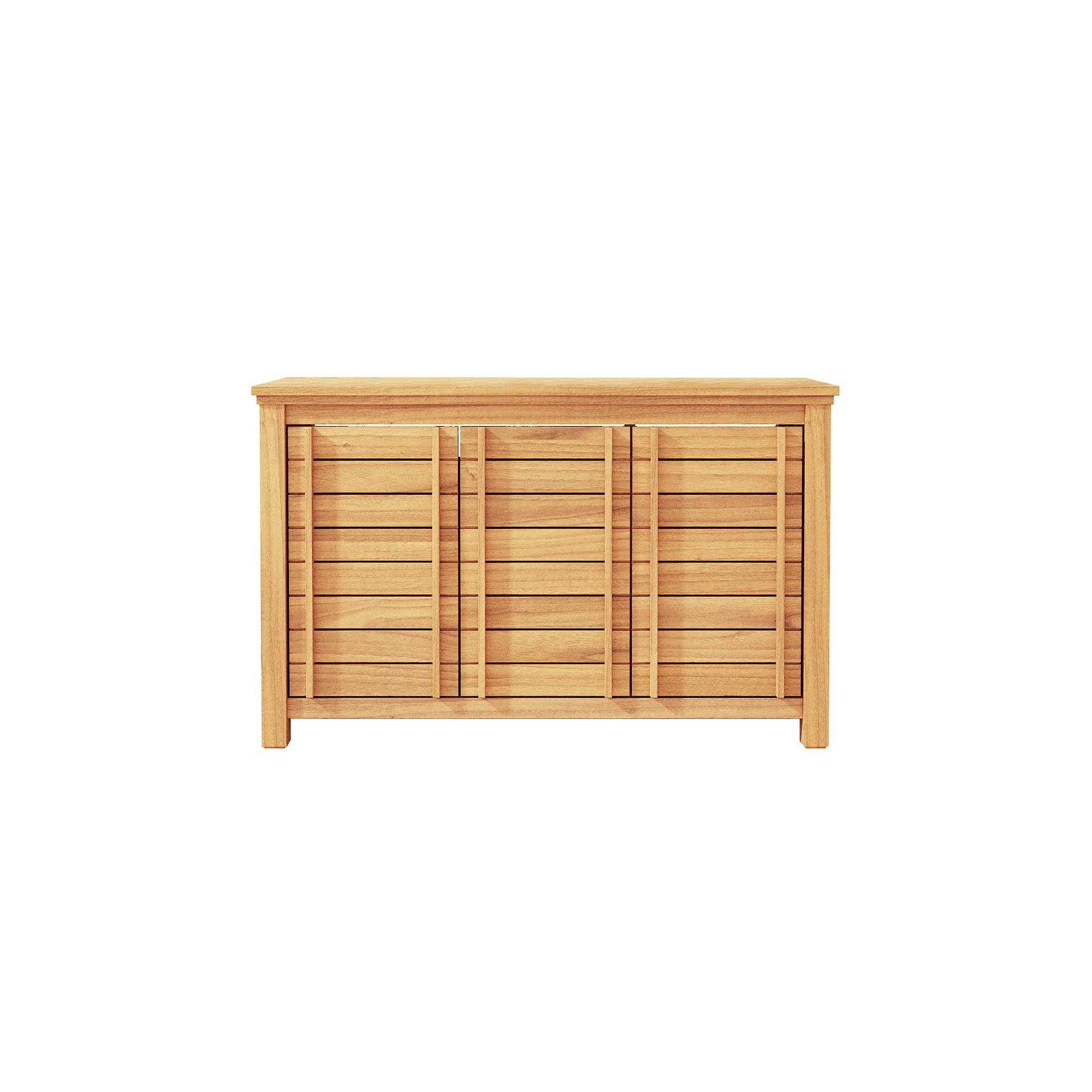 WASCHTISCHUNTERSCHRANK Rose Natur aus Teak - Naturfarben, Holz (125/80/45cm) - Tikamoon