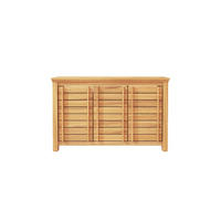 WASCHTISCHUNTERSCHRANK Rose Natur aus Teak - Naturfarben, Holz (125/80/45cm) - Tikamoon