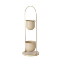 PFLANZENSTÄNDER aus Metall Camilio Beige 27/27/75 cm - Beige, Metall (75cm) - Boltze Home