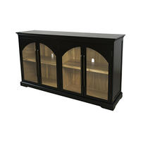 SIDEBOARD AVOLA Schwarz 165x43x92 cm - Schwarz, Holz (165/92/43cm) - FURNLUX