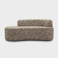 3-SITZER Sofa polyester Nairobi - - Multicolor, Holzwerkstoff/Kunststoff (176/69/91.5cm) - Pasmara