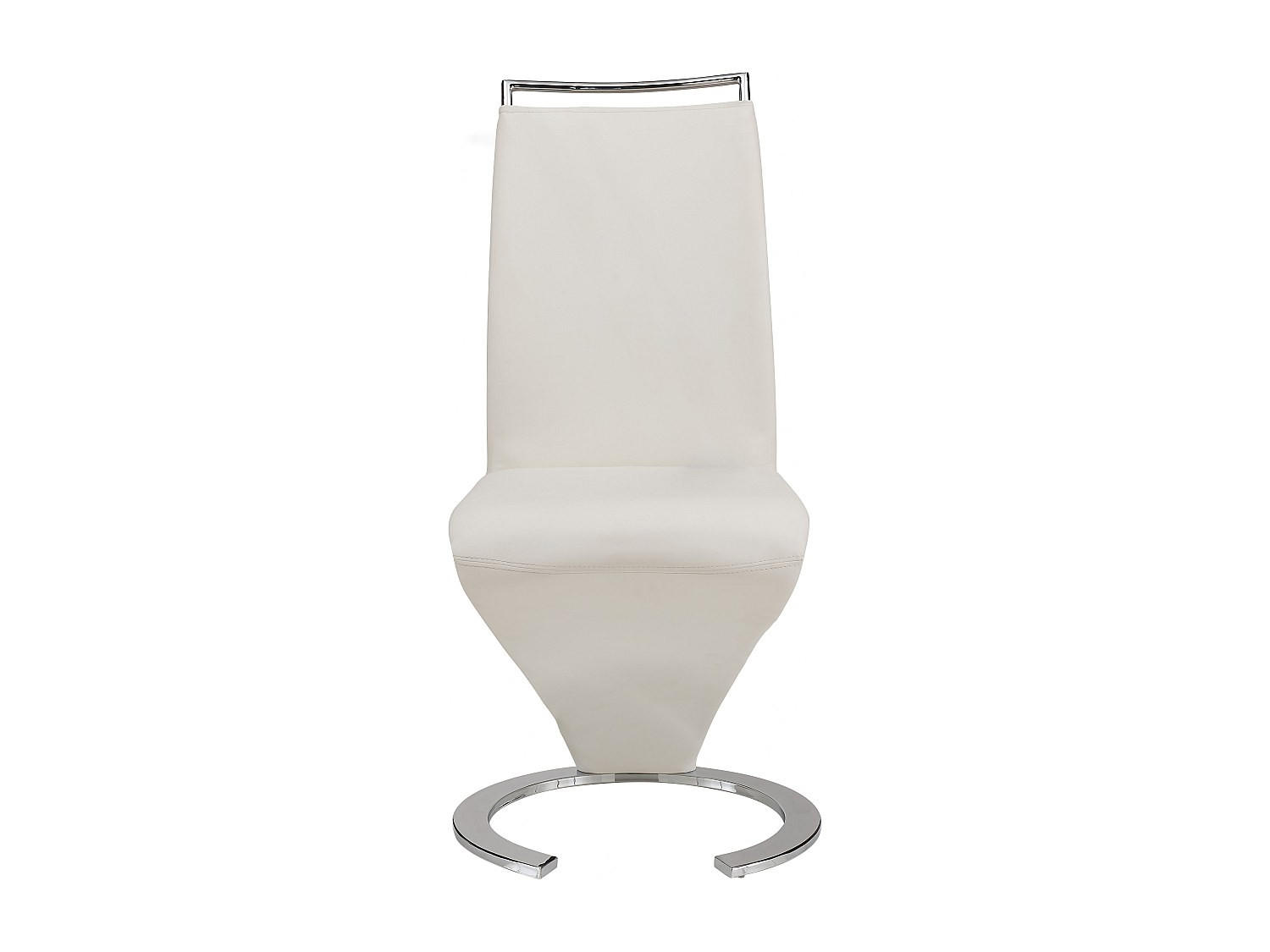 STUHL - 61 cmcm x 49 cmcm - Kunstleder - Weiß - TWIZY - Weiß, Leder (61/100/49cm) - Vente-Unique